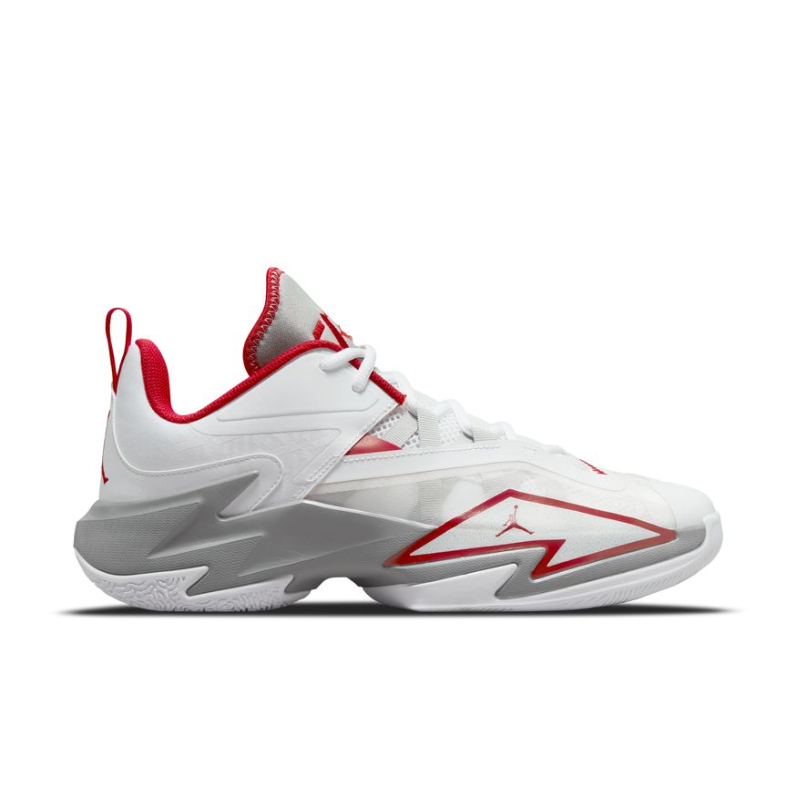 Jordan One Take Basketball 'White/Red/Grey' – Bouncewear