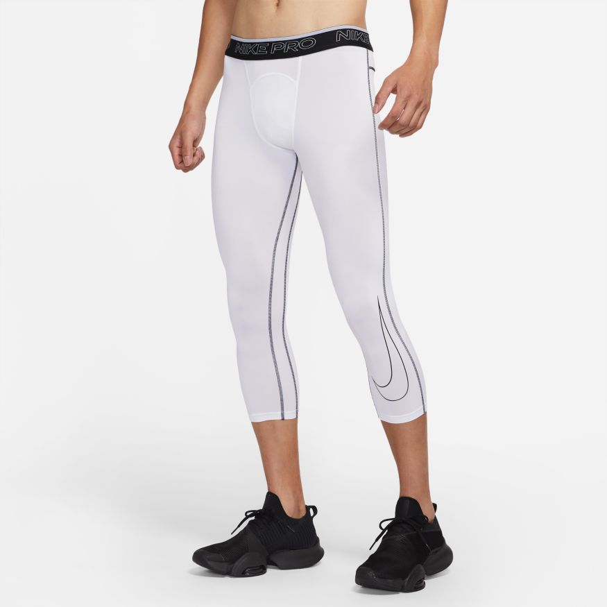 Nike Pro Men's 3/4 Tights 'White' – Bouncewear