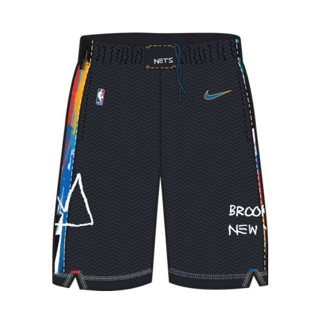 Brooklyn Nets City Edition 2020 Mens Nike Nba Swingman Shorts Black Bouncewear 