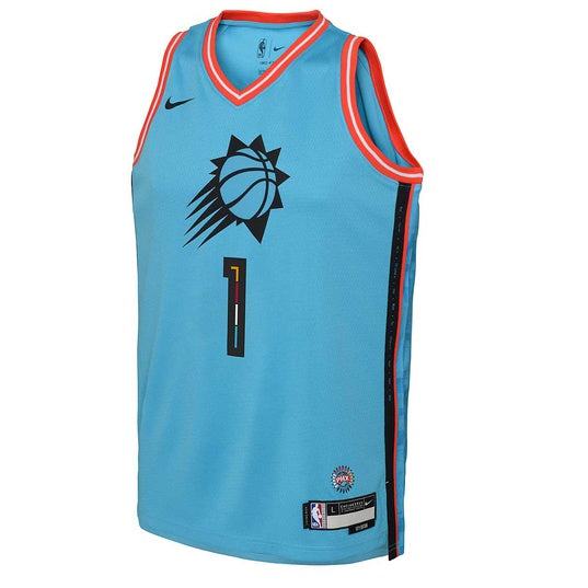 Nike NBA Phoenix Suns Booker Edition Boys Jersey 'Turquoise Bouncewear