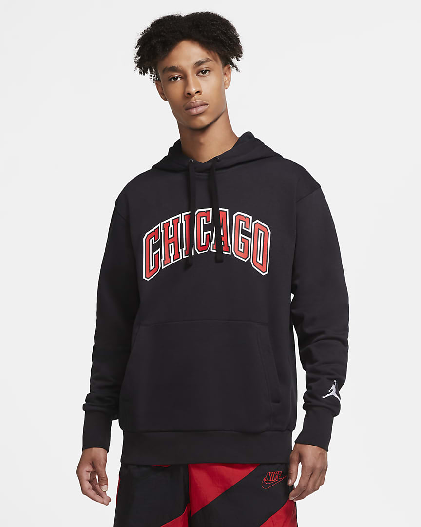 chicago bulls nike hoodie black