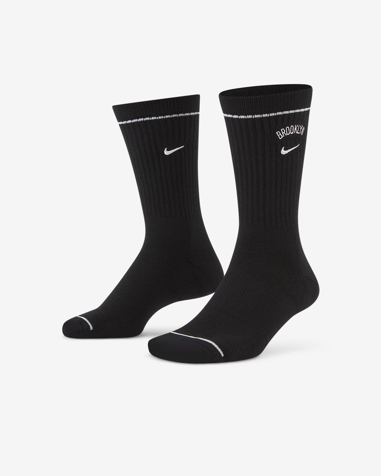 Nets Courtside Nike NBA Crew Socks 'Black/White' – Bouncewear