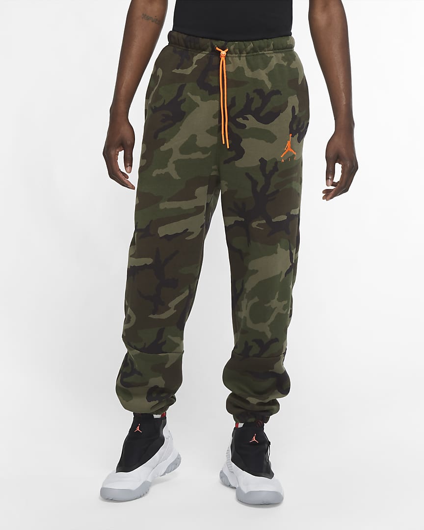 jordan camo fleece pants