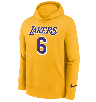 Nike Lebron James Los Angeles Lakers Gold Kid's Icon Edition Swingman  Jersey X-Large