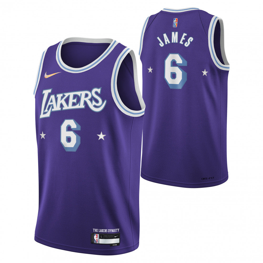 Nike Kids LA Lakers Lebron James #6 City Edition Mixed Moment Tape Jer –  Bouncewear