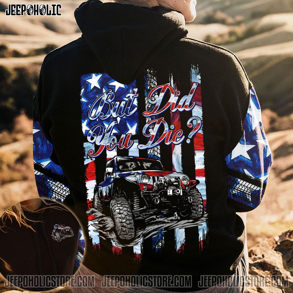 JP BUT DID YOU DIE PAINTING AMERICA FLAG ALL OVER PRINT - TLNX2210213