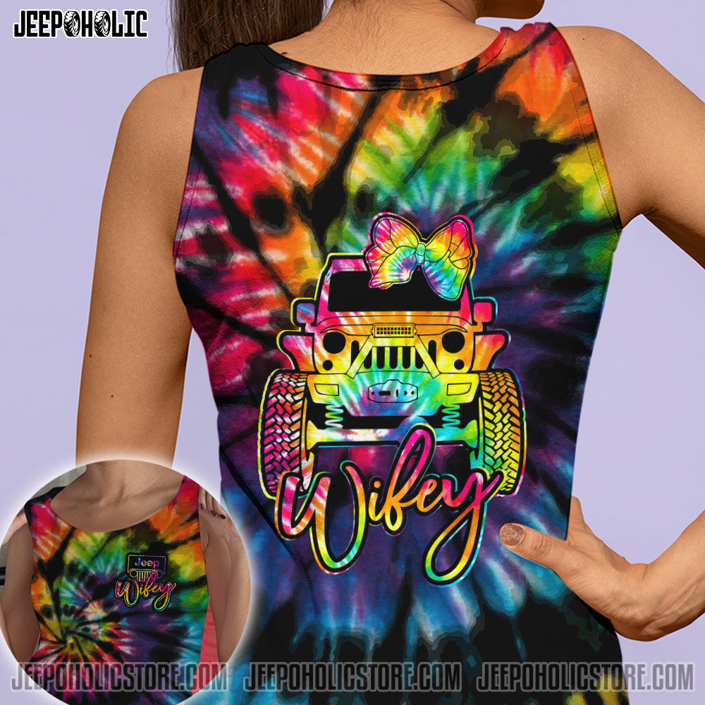 WIFEY HUBBY FULL TIE DYE COUPLE ALL OVER PRINT - TLTY2510213