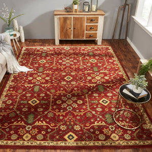 Kalaty Empire Area Rug EM-296 Russet Hand-Tufted Wool 9' x 12', Kalaty rugs, Empire rug, area rug, hand-tufted rug, wool rug, oriental rug, traditional rug, persian rug, transitional rug, rectangle rug
