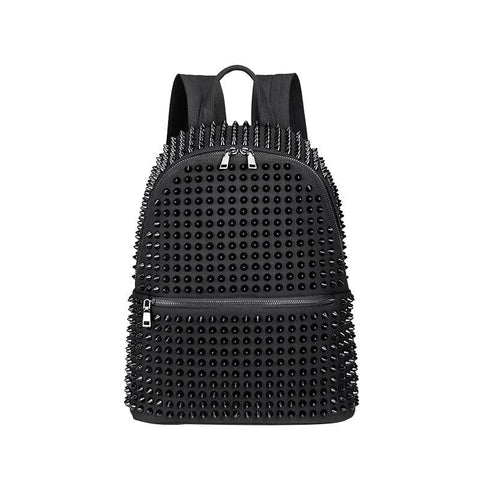 SPIKED FASHION - WOMEN'S LEATHER BACKPACK