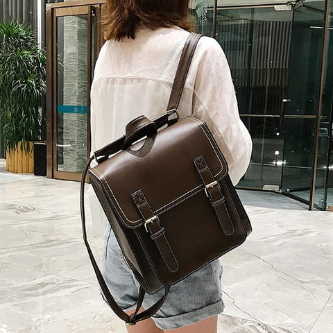 VINTAGE LEISURE - WOMEN'S LEATHER BACKPACK