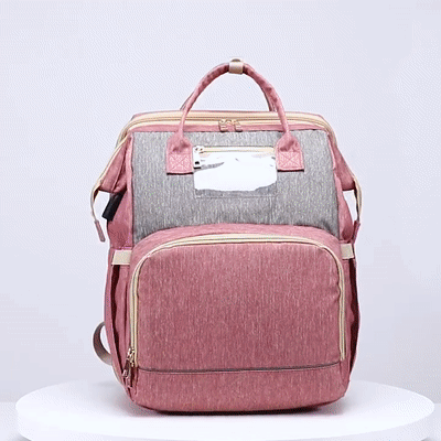 Best Diaper Bag Backpack | Best Baby Shower Gifts | Best Mommy Hospital Bag | Best Mom Baby Essential Products for Babylist Registry | NYC - Easy Travel (Changing Station +  Portable Folding Crib) | UPPER