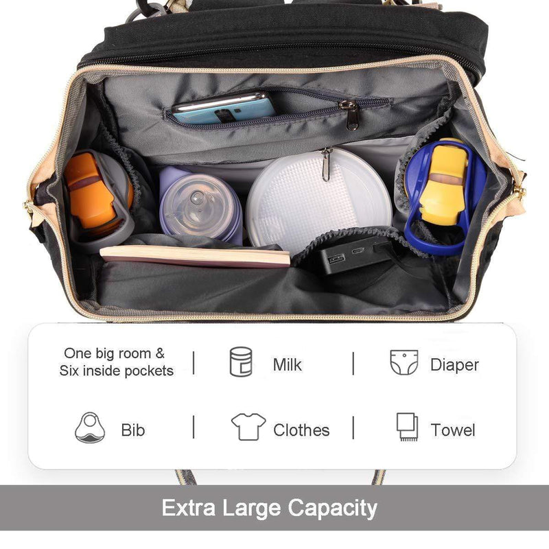 NYC - Easy Travel (Changing Station + Portable Folding Crib) Diaper Ba ...