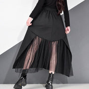 2020 Winter Patchwork Casual Style Elegant Minority Loose Skirt - Omychic