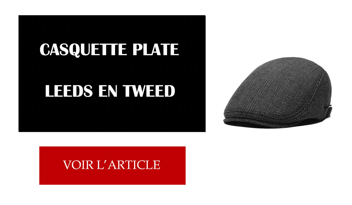 Casquette Plate Tweed