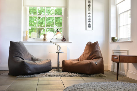 luxury leather look Extreme Lounging Bean Bags