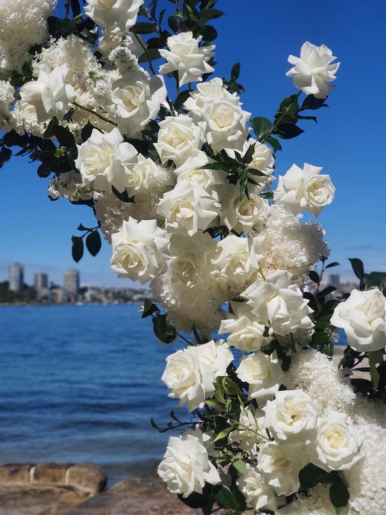 wedding arch - flower lane & co