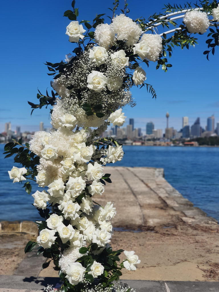 wedding arch - flower lane & co