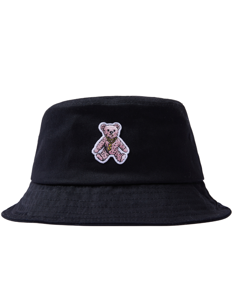 teddy bucket hat black