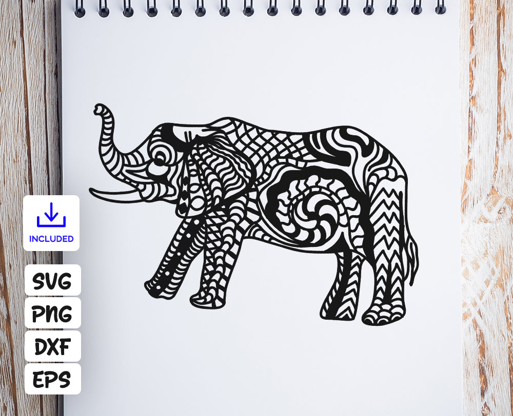 Free Free 306 Elephant Zentangle Svg SVG PNG EPS DXF File