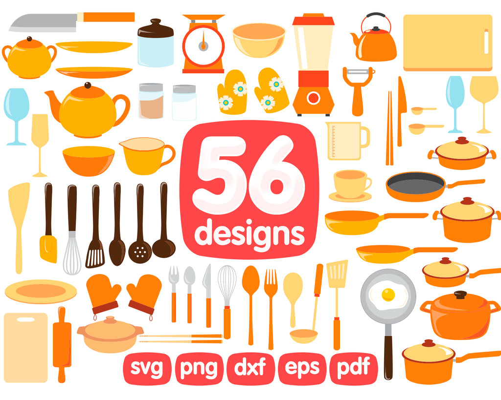Kitchen equipment svg, kitchen svg, kitchen utensils, domestic kitchen, kitchen vector, kitchen clipart, kitchen silhouette, cooking svg