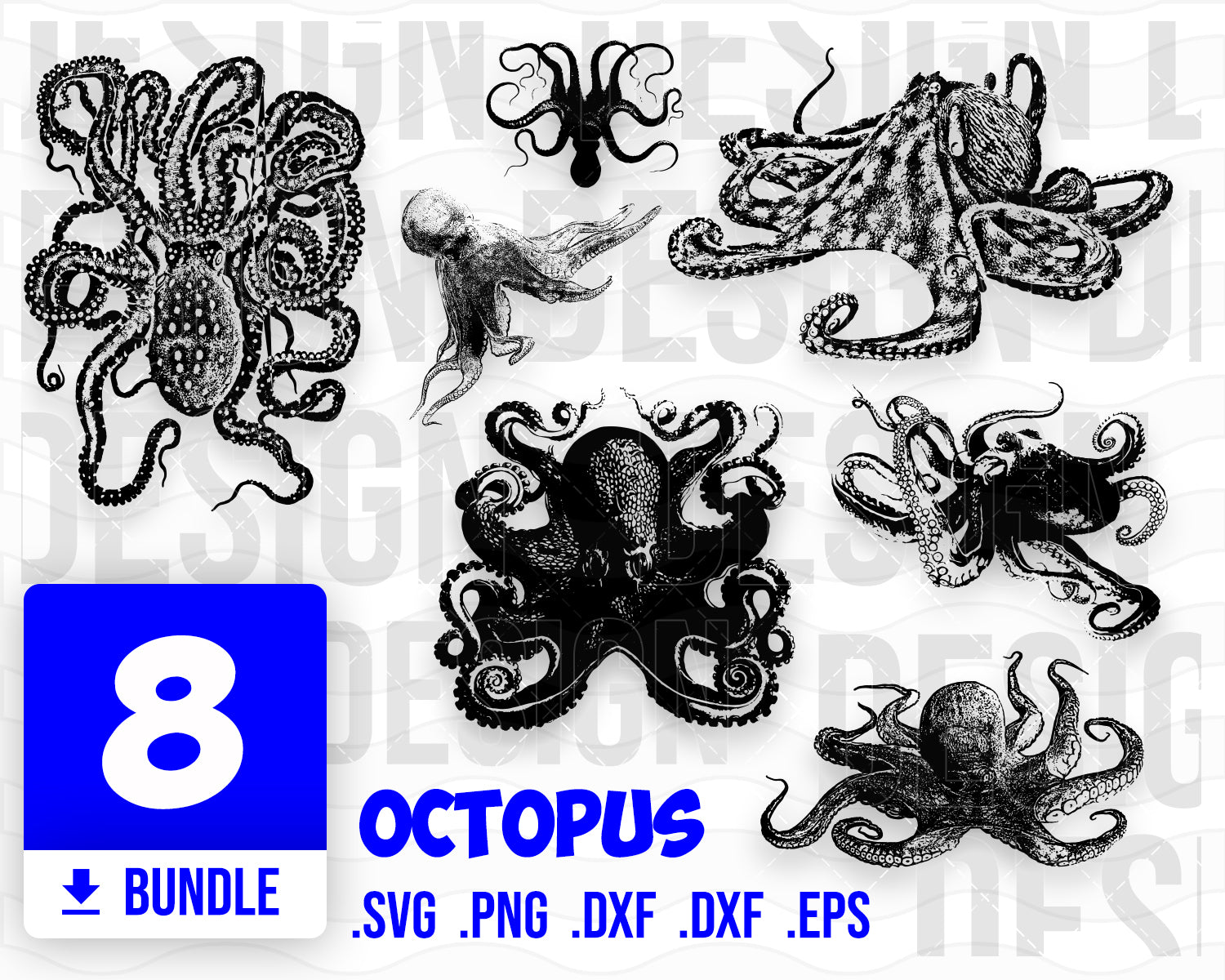 Download Octopus Svg Octopus Svg Octopus Tentacles Svg Kraken Clip Art Cric Svg Designs For Cutting And Printing