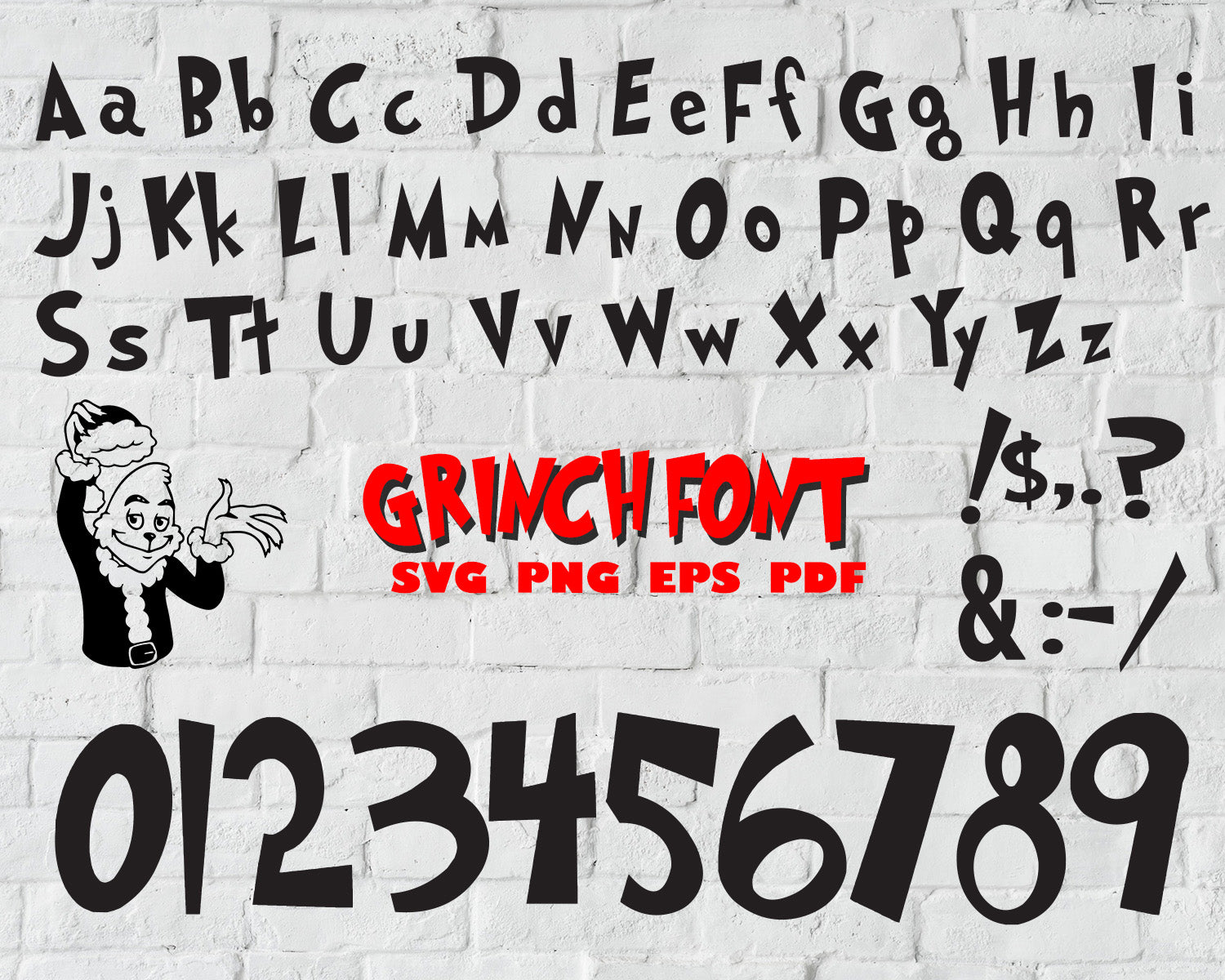 Printable Grinch Font Printable World Holiday