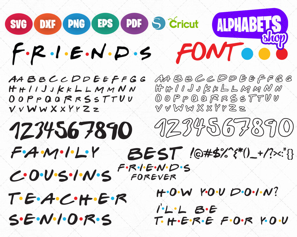 Free Free Friends Letters Svg 743 SVG PNG EPS DXF File