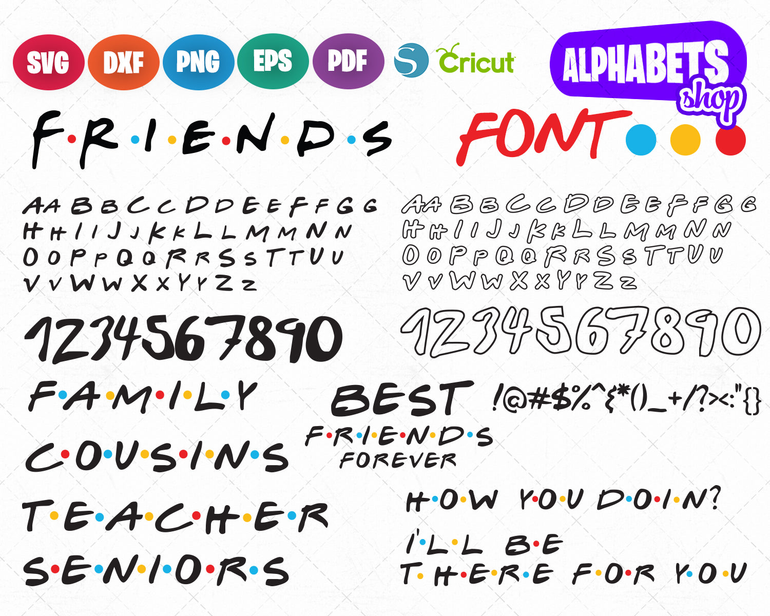 Free Free 331 Friends Alphabet Svg SVG PNG EPS DXF File