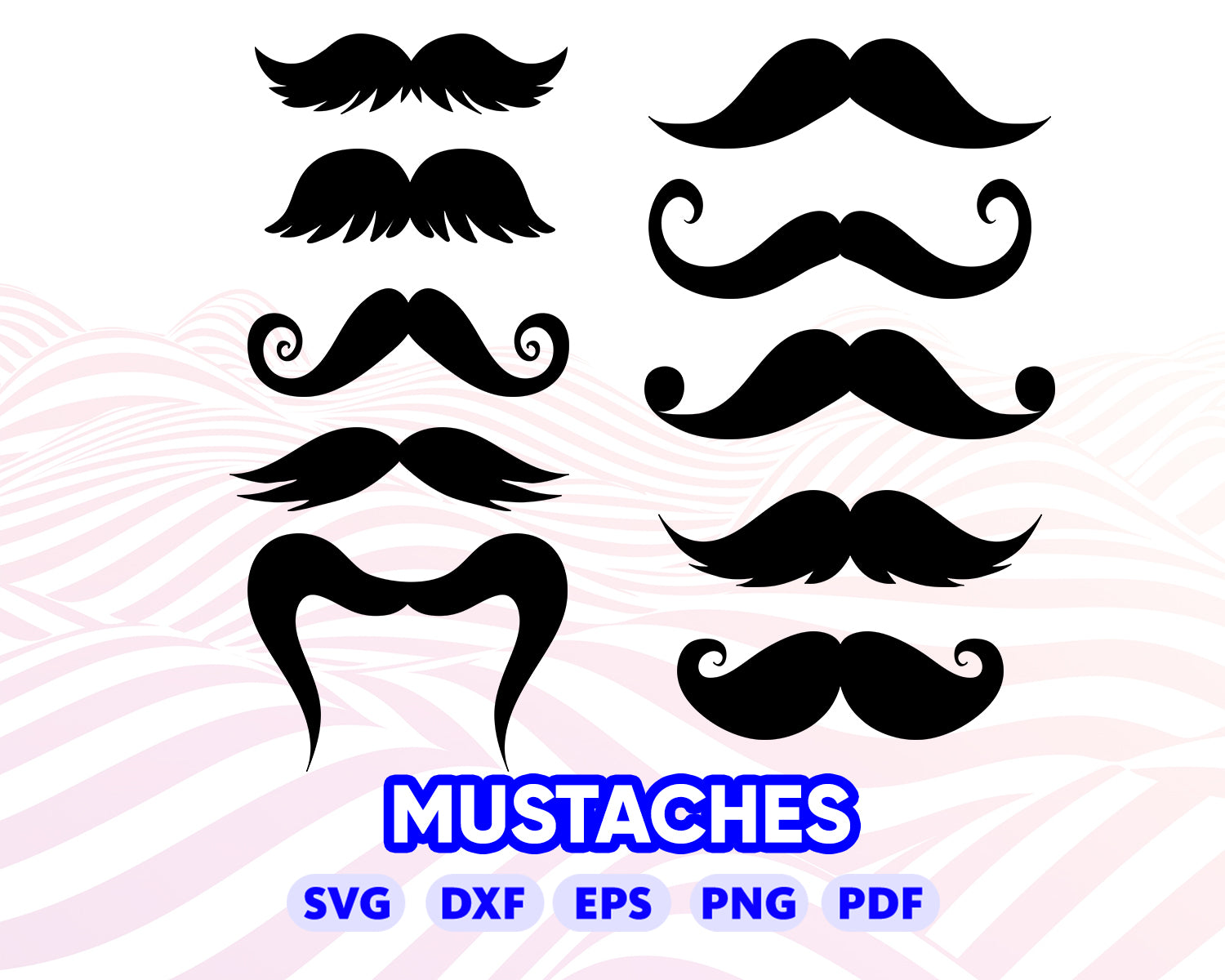 Mustache svg, Mustache SVG Bundle, Moustache SVG, Mustache Clipart, Cu