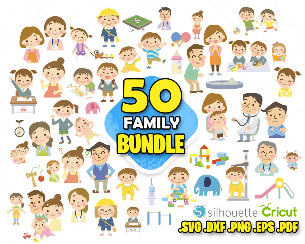 Download Family Clipart Family Svg Family Silhouette Family Cut File Family Svg Designs For Cutting And Printing PSD Mockup Templates