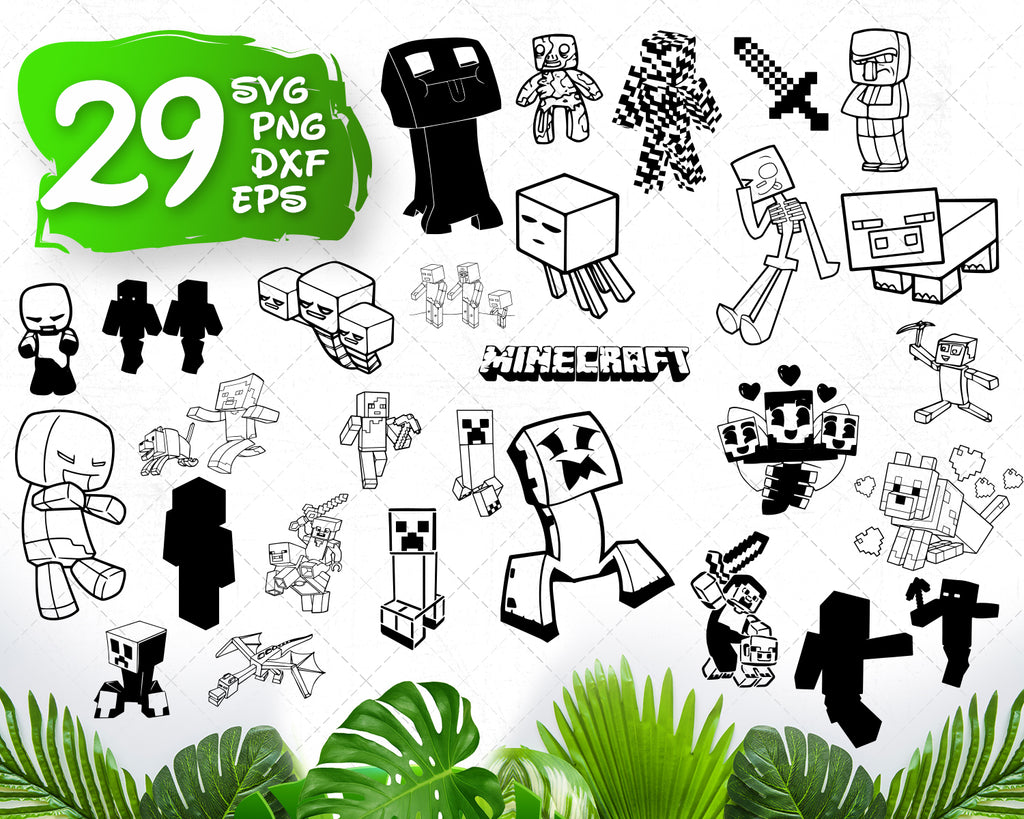 Download Minecraft Svg Minecraft Svg Files Minecraft Svg Bundle Minecraft Svg C Svg Designs For Cutting And Printing