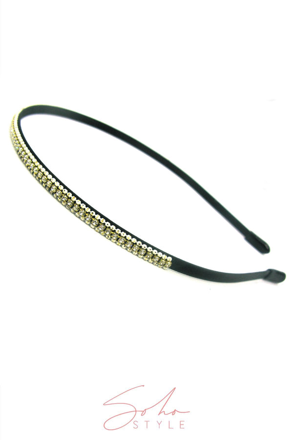 Jeweled Waves Thin Headband – Soho Style