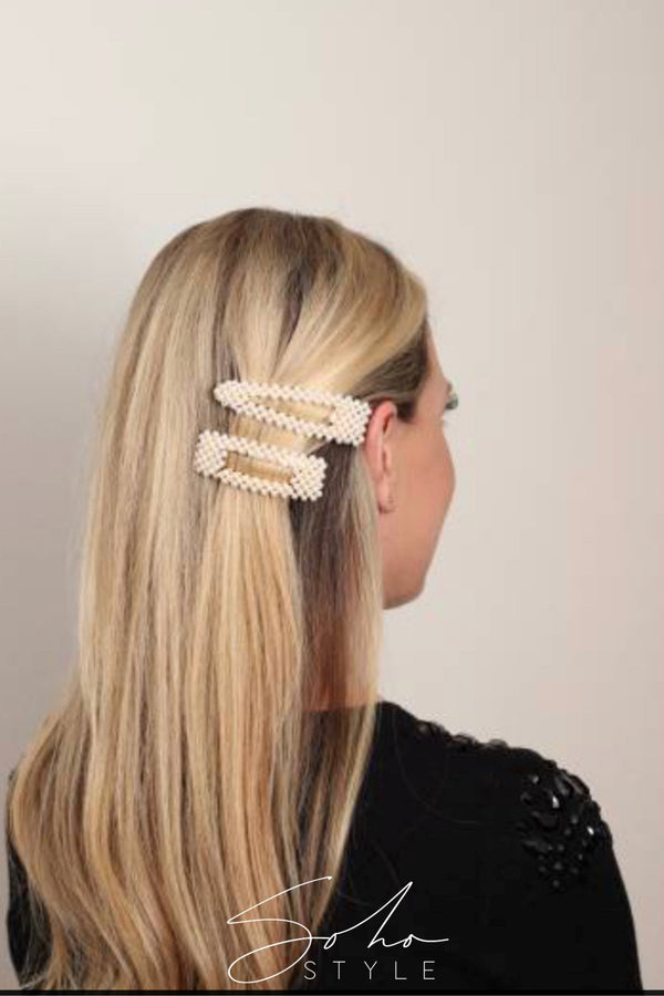 Pearl Embellished Hair Clip – Soho Style