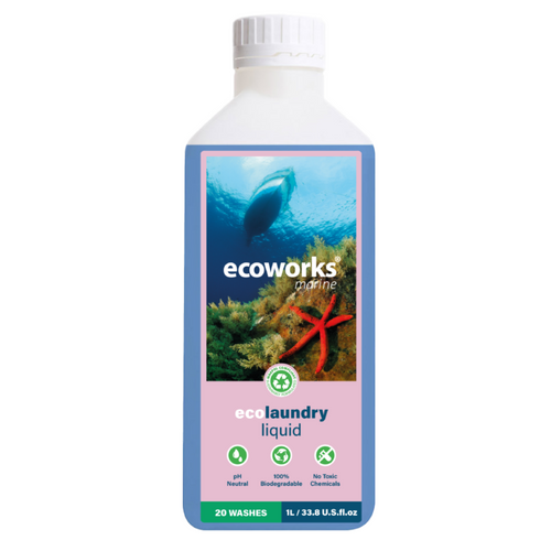 Superconcentrado de detergente para ropa ecológico Ecoworks Marine