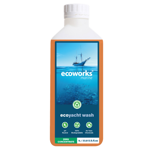 Ecoworks Marine Limpiador de cascos concentrado para yates y botes de uso múltiple