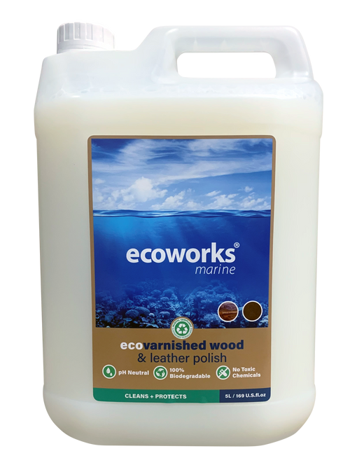 Limpador de polimento de couro e madeira envernizada Ecoworks Marine