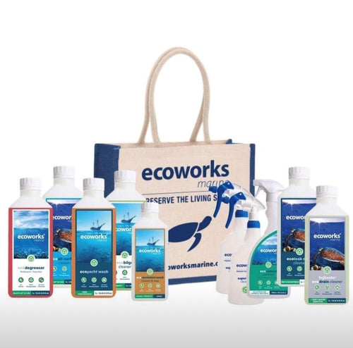 Kit de limpeza inicial Ecoworks Marine Yacht 2 e bolsa