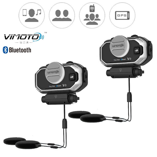 af hebben avond tijdelijk English Version Easy Rider vimoto V8 Helmet Bluetooth Headset Motorcyc –  GOWOW-HOME