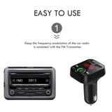 Rovtop Car Handsfree Wireless Bluetooth Kit FM Transmitter LCD Car MP3 Player USB Charger FM Modulator Car Accessories Z4 - The most popular products on Tiktok | GOWOW