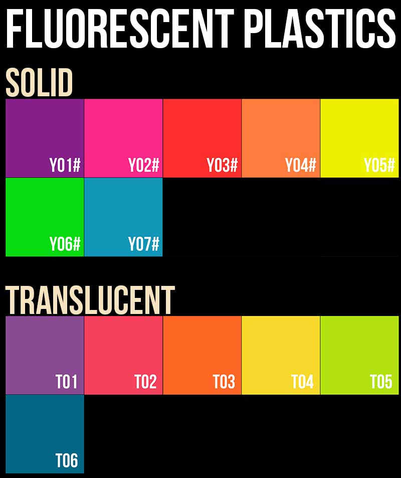 Alchemy Fluorescent Plastic Colors Charms
