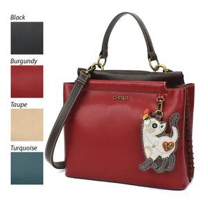 CHALA Charming Satchel - Cat Siamese - Enchanted Memories, Custom Engraving & Unique Gifts