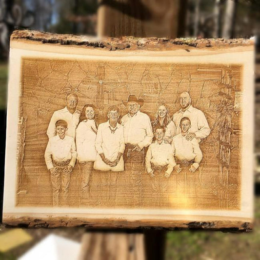 Love Is Eternal Photo Wood Plaque  Birthday Gift For Husband & Wife -  woodgeekstore