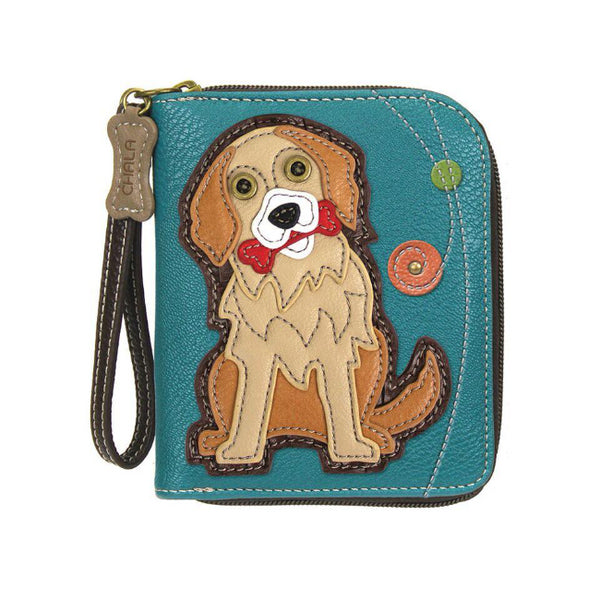 CHALA Golden Retriever Wallet Billfold Wristlet | Enchanted Memories ...