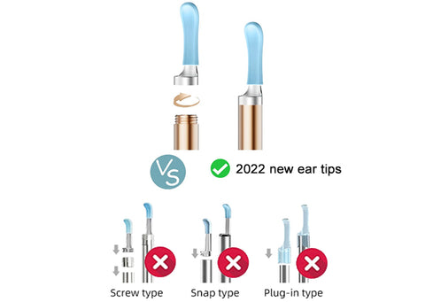 BEBIRD Ear Cleaner Tips, Bebird Original Replacement Accessories Set,  Replacement Ear Spoon for M9 Pro/X11 Pro/C3/C3 Pro/K10/X17 Pro (Latest  Version-Screw Buckle Structure) - Buy Online - 496570742