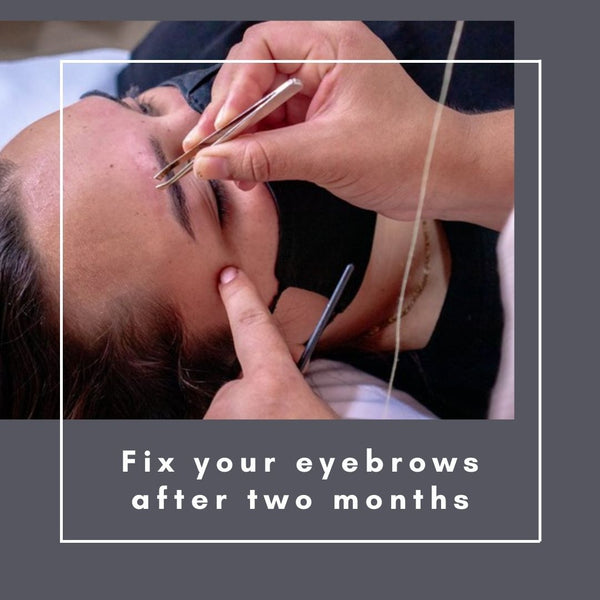 Stop touching your eyebrows for two months