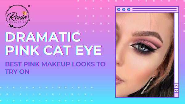 Dramatic Pink Cat Eye Makeup Look