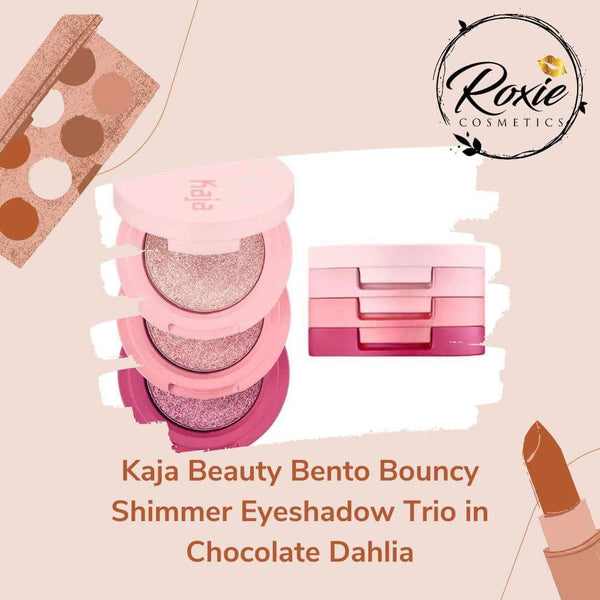 Kaja Beauty Bento Bouncy Shimmer Eyeshadow Trio in Chocolate Dahlia