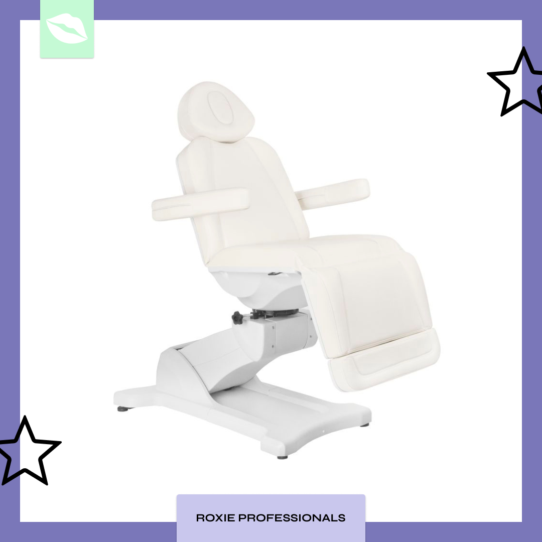 Azzurro Electric Cosmetic Chair 869A Rotary 4 Engine White