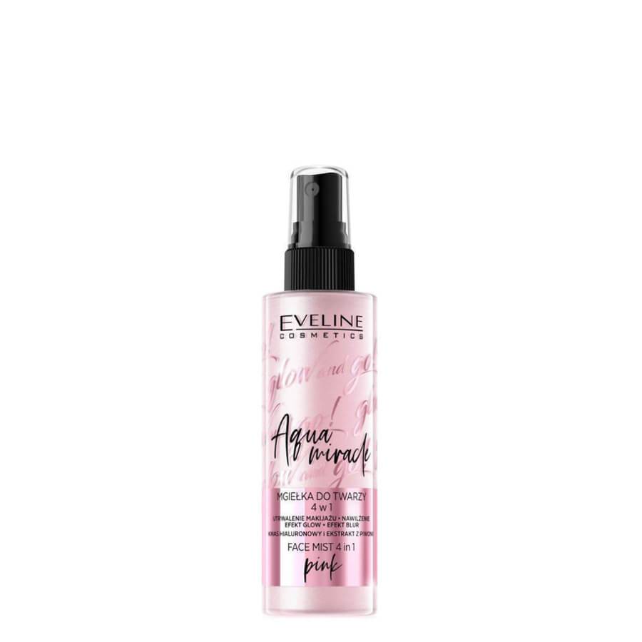 Eveline Glow Go Aqua Miracle Pink Illuminating Face Mist Roxie Cosmetics