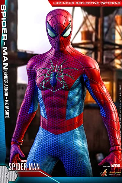 SPIDER-MAN: Hot Toys SPIDER ARMOR MKIV SUIT: VGM43: MARVEL